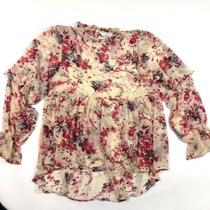 Sundance Flora Muse Blouse Long Sleeve Lined